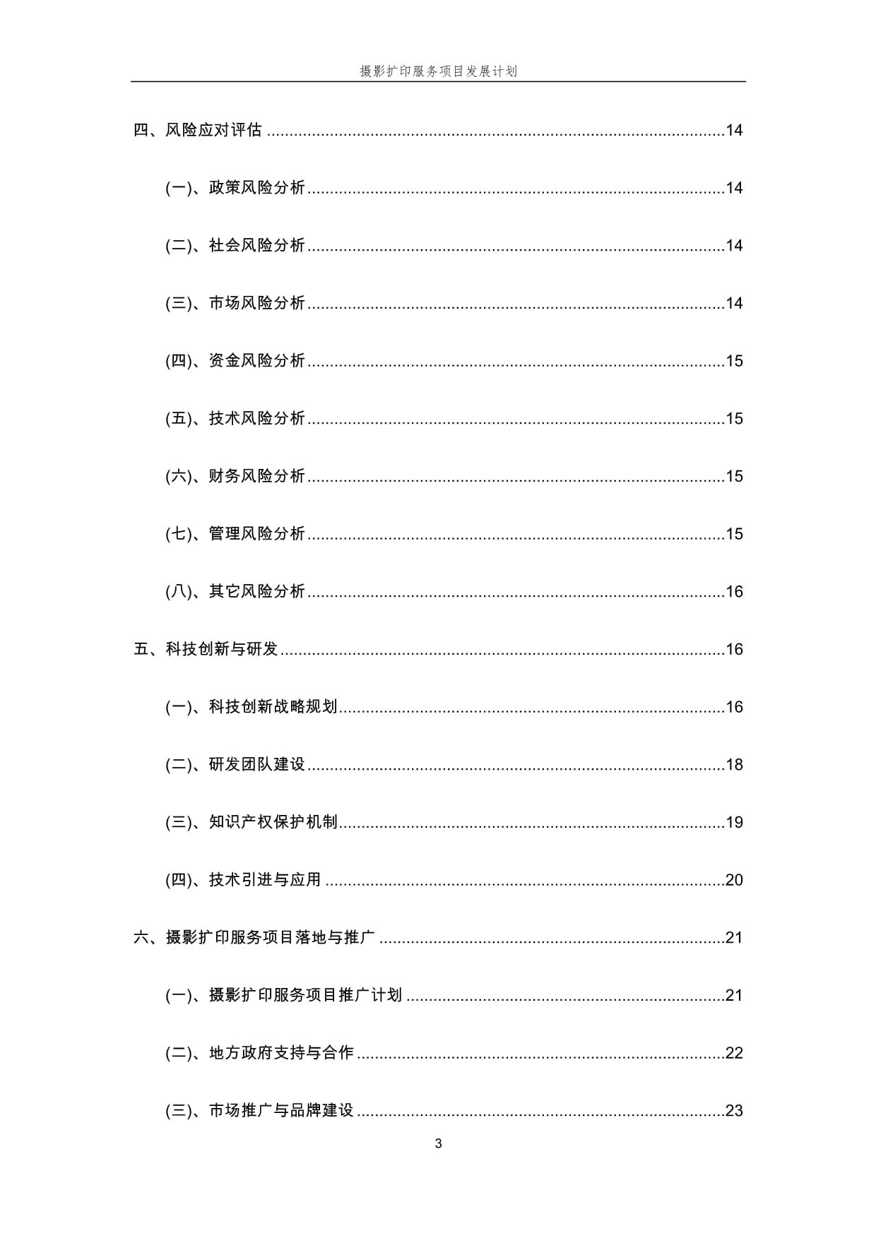 2025年攝影擴(kuò)印服務(wù)項(xiàng)目發(fā)展計(jì)劃與分析